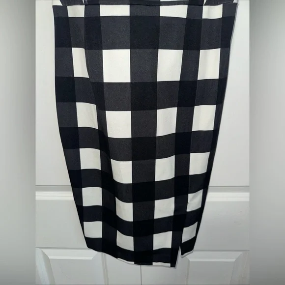 Banana Republic Sleeveless Checkered Midi Dress Size 8P NWT - Picture 3 of 4